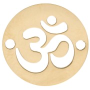 Ohm signo espaciador 2 agujeros 12 mm - 304 Oro acero inoxidable x1|raw }}