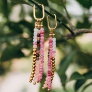 Pendientes de aro ovalados 19x12 mm - Acero inoxidable dorado 304 x20