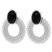 Pendientes de araña de 30 mm para cabujón de 14x10 mm - Acero inoxidable 316L x2