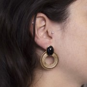 Pendientes de araña de 30 mm para cabujón de 14x10 mm - Acero inoxidable 316L x2