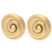 Pendientes de concha de 25 mm - Acero inoxidable 304 Dorado (2 unidades)