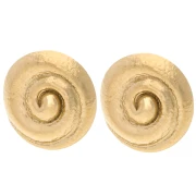 Pendientes de concha de 25 mm - Acero inoxidable 304 Dorado (2 unidades)