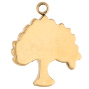 Amuleto Árbol de la Vida 16x13,5 mm - Acero inoxidable dorado 304 x1