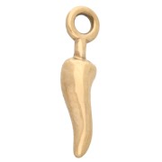 Mini Chilli charms 10x2.5 mm - Acero inoxidable 304 Oro x4