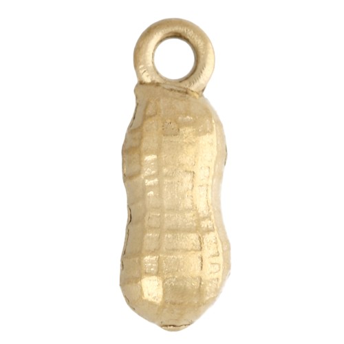 Mini colgantes de cacahuete 10x3 mm - Acero inoxidable 304 Oro x4