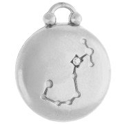 Colgante redondo reversible 17 mm signo zodiacal Escorpio - acero inoxidable 304 x1