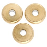 Arandelas Heishi - disco plano 8x2 mm - acero inoxidable 304L Oro x10|raw }}