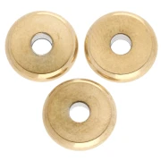 Arandelas Heishi - disco plano 8x2 mm - acero inoxidable 304L Oro x10