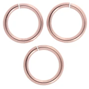 Regalo - Anillas abiertas 8x1 mm - Oro rosa (oro laminado) x5