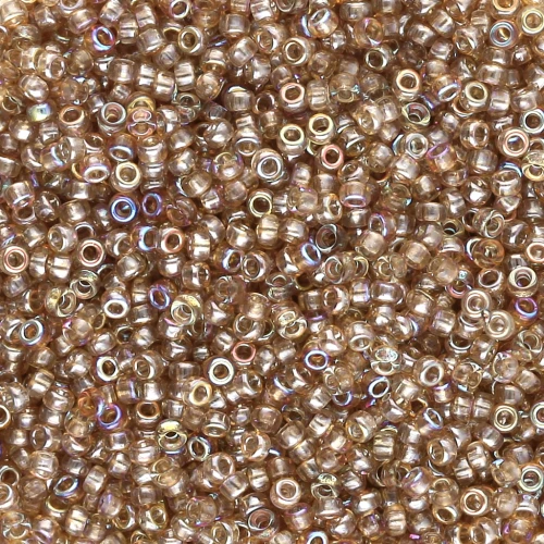 Rocalla Miyuki 15/0 55019 - Cristal Marrón Arco Iris x8g