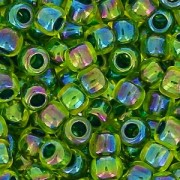 Rocalla Toho 11/0 TO11R1829 - Rainbow Jonquil Forest Green Lined x8g|raw }}