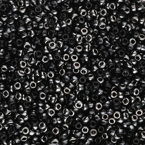 Rocalla Miyuki 15/0 55037 - Negro Cromado x8g