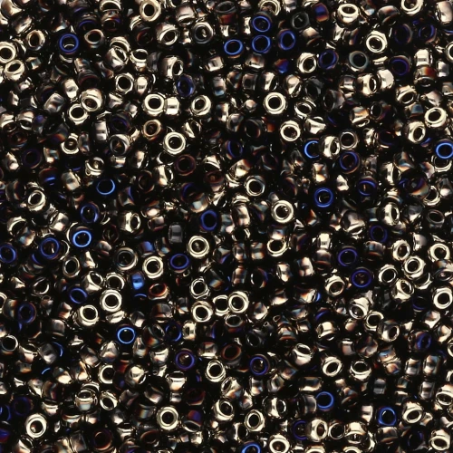 Rocaille Miyuki 15/0 55072 - Negro California Azul x8g