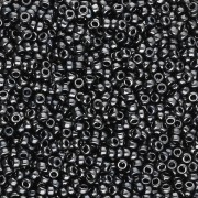 Rocaille Miyuki 15/0 55096 - Hematites Negro Vacío Completo x8g