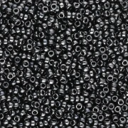Rocaille Miyuki 15/0 55096 - Hematites Negro Vacío Completo x8g