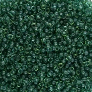 Rocalla Miyuki 15/0 1408 - Teñido Transparente Verde Faye x8g