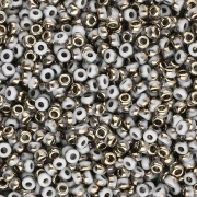 Cuentas Rocalla Miyuki 11/0 55124 - Blanco ámbar opaco x8 g