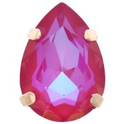 Cristal engastado Aurora A4320 Drop 14 x 10 mm - Dorado - Crystal Royal Red Delite x1