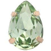 Cristal engastado Aurora A4320 Drop 14 x 10 mm - Dorado - Crisolita x1