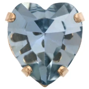 Cristal engastado Aurora Coeur A4831 Antique Heart 11x10 mm - Dorado - Light Sapphire x1