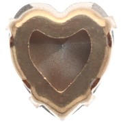 Cristal engastado Aurora Coeur A4831 Antique Heart 11x10 mm - Dorado - Light Sapphire x1