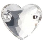 Corazón - Cabujón - entrepieza Aurora A3259 14 x 12 mm - Cristal x1 Cabujón - entrepieza Aurora A3259 14 x 12 mm - Cristal x1