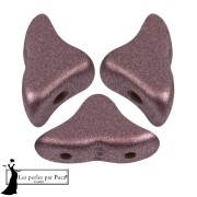 Cuentas de vidrio Helios® de Puca® 6x10 mm - Metal Shine Plum x10g