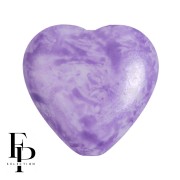 Cuenta de vidrio corazón 16x15 mm - Mishmash Violeta x1|raw }}