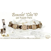 Cuentas de caracol de vidrio de 13 mm - Burdeos pastel x6