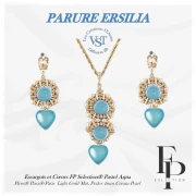 Cuentas caracol de vidrio 13 mm - Esmeralda pastel x6