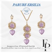 Cuentas caracol de vidrio 13 mm - Pastel Lila x6