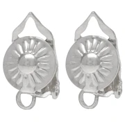 Pendientes redondos de fantasía 8 mm con anilla abierta - Plata de ley 925 x2