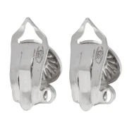 Pendientes redondos de fantasía 8 mm con anilla abierta - Plata de ley 925 x2