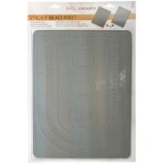Alfombrilla para enfilar, adhesivo doble cara 31x22,5 cm - Beadsmith - Gris x1