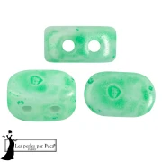 Cuentas de vidrio Lipsi® de Puca® 4x6 mm - Mishmash Verde x10g