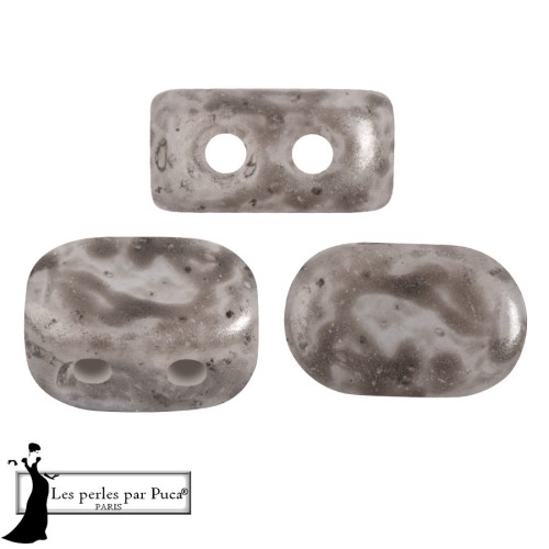 Cuentas de vidrio Lipsi® de Puca® 4x6 mm - Mishmash Taupe x10g