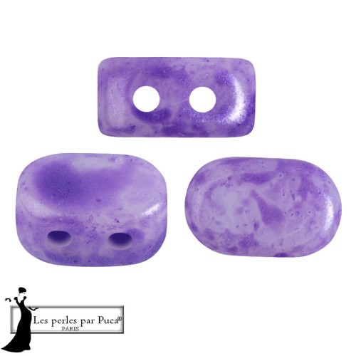 Cuentas de vidrio Lipsi® de Puca® 4x6 mm - Mishmash Violeta x10g