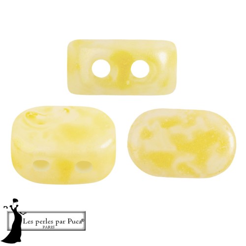 Cuentas de vidrio Lipsi® de Puca® 4x6 mm - Mishmash Yellow x10g