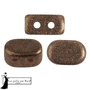 Cuentas de vidrio Lipsi® de Puca® 4x6 mm - Bronce antracita x10g