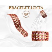 Cuentas de vidrio Lipsi® de Puca® 4x6 mm - Bronce antracita x10g