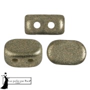 Cuentas de vidrio Lipsi® de Puca® 4x6 mm - Verde Bronce x10g