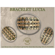 Cuentas de vidrio Lipsi® de Puca® 4x6 mm - Verde Bronce x10g