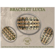 Cuentas de vidrio Lipsi® de Puca® 4x6 mm - Bronce Granate x10g
