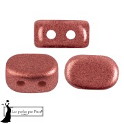 Cuentas de vidrio Lipsi® de Puca® 4x6 mm - Bronce rosa x10g