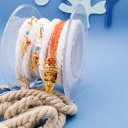 Colgante Langostino 23x10,5 mm - Dorado con oro fino x1