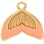 Cola de sirena de 16 mm con resina epoxi - Salmón x1