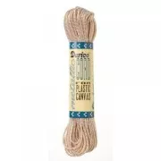 Cordon para plastic canvas 2 mm Dorado/Blanco x24.5m