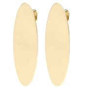 Pendientes Ovalados 30x9 mm con Aro Abierto - Oro x2