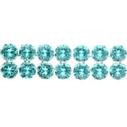 PureCrystal Crystal Mesh 40001, 2 filas, 5,3 mm - Reinvented Caribbean Green, 5 cm