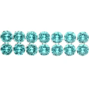 PureCrystal Crystal Mesh 40001, 2 filas, 5,3 mm - Reinvented Caribbean Green, 5 cm